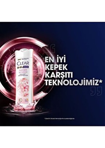 Şampuan Kiraz Çiçeği Esansı ve Keratin ile Yumuşak Saçlar İçin 350 ml x 3 Adet
