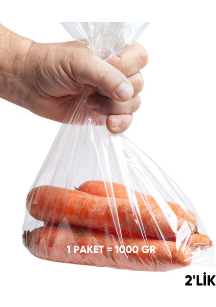 2'lik Bakkaliye Torbası 23X36 cm 1 kg