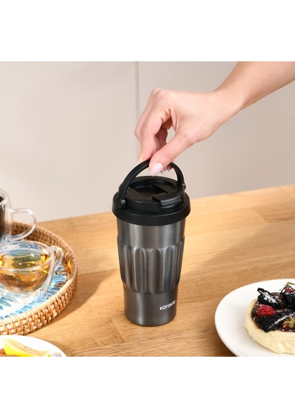 Antre Çelik Sızdırmaz Termos 500 ml Antrasit indirimleri