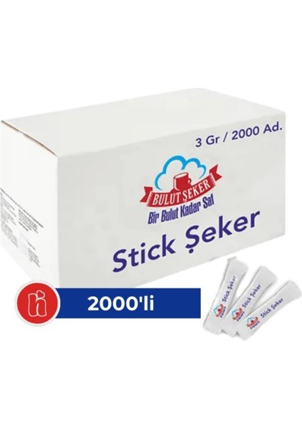Stick Şeker 3 gr 2.000 Adet