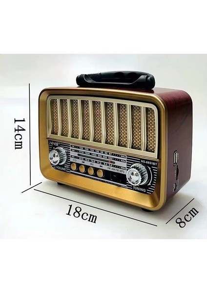 Şarjlı Masaüstü Taşınabilir Vintage Radyo & Bluetooth Nostaljik Radyo (Videolu Ürün) indirimleri
