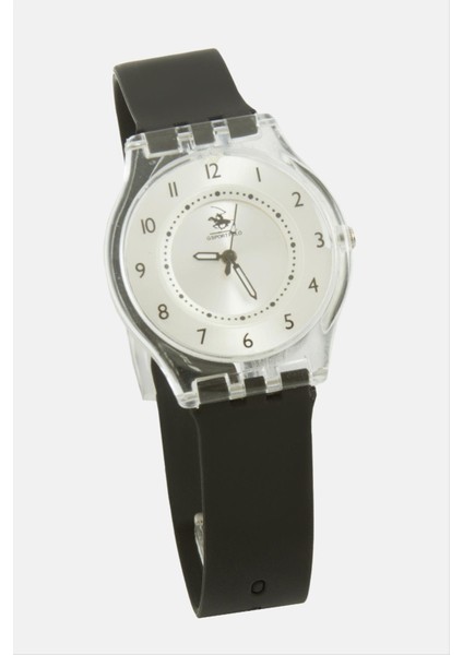 Depomix Silikon Kayışlı Bay Bayan Kol Saati-Siyah