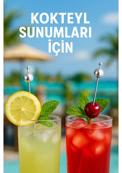 50’li Gümüş Top Başlıklı 12 cm Bambu Kürdan Seti – Kokteyl, Tatlı ve Davet Sunumları Için Şık Seçim indirimleri