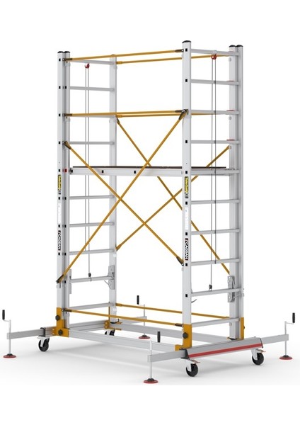 2x10 Basamaklı Telesafe XL_FP - İki Parçalı Alüminyum İskele S005_XL_FP fiyatları