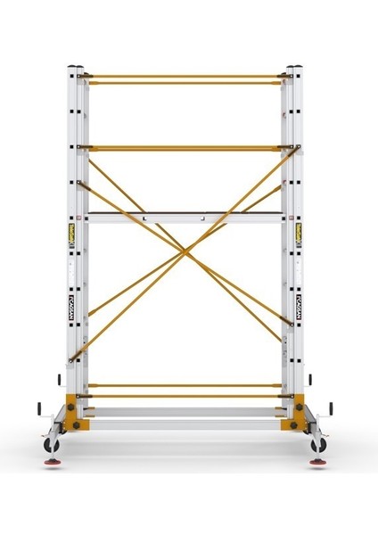 2x10 Basamaklı Telesafe XL_FP - İki Parçalı Alüminyum İskele S005_XL_FP fırsatları