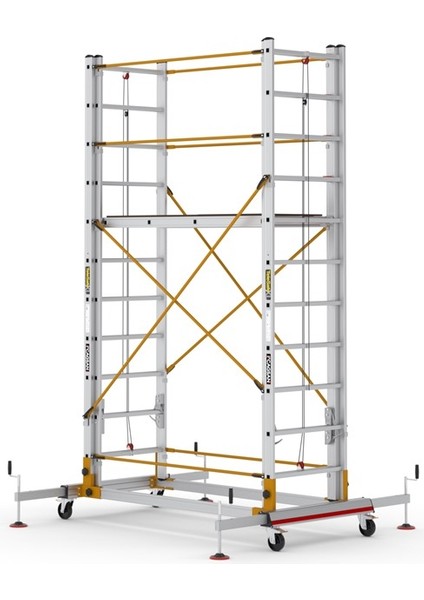 2x11 Basamaklı Telesafe XL_FP - İki Parçalı Alüminyum İskele S006_XL_FP fiyatları