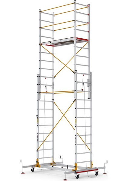 2x11 Basamaklı Telesafe XL_FP - İki Parçalı Alüminyum İskele S006_XL_FP modelleri