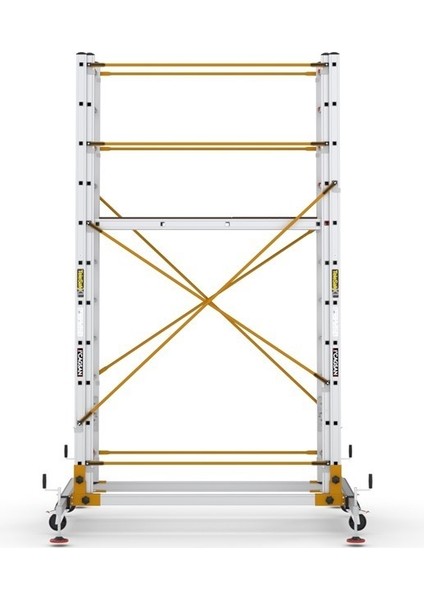 2x11 Basamaklı Telesafe XL_FP - İki Parçalı Alüminyum İskele S006_XL_FP fırsatları