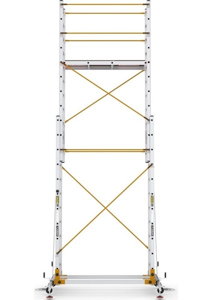 2x11 Basamaklı Telesafe XL_FP - İki Parçalı Alüminyum İskele S006_XL_FP indirimleri