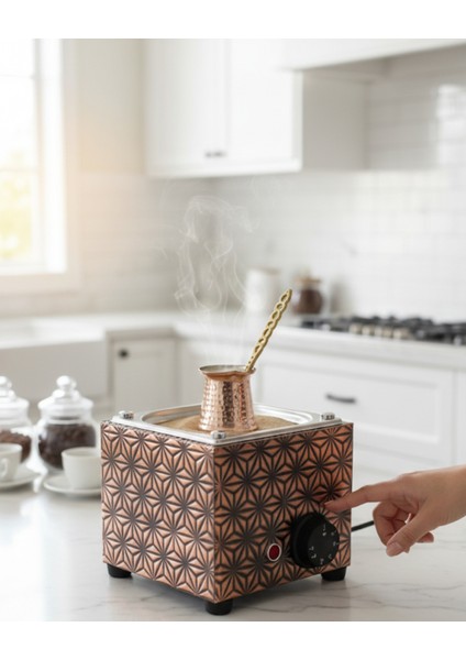 Ev Tipi Kumda Kahve Makinası- Bakır Kumda Kahve Makinesi-Kumda Türk Kahvesi Makinesi fiyatları