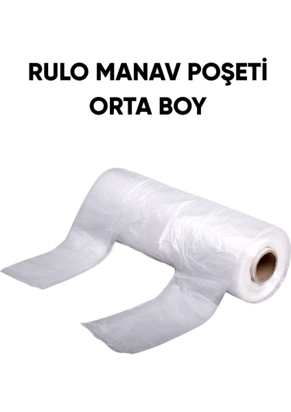 Rulo Hışır Manav Poşeti Orta Boy 150'LI