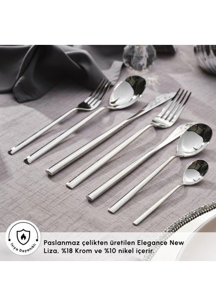 New Liza 84 Parça 12 Kişilik Çatal Kaşık Bıçak Takımı indirimleri