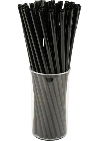 Siyah Düz Frozen Pipet 100'LÜ