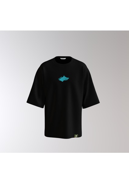 Göktürk Tasarımlı Unisex Oversize Kalın T-Shirt