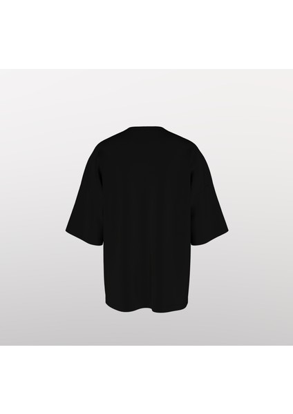 Göktürk Tasarımlı Unisex Oversize Kalın T-Shirt modelleri