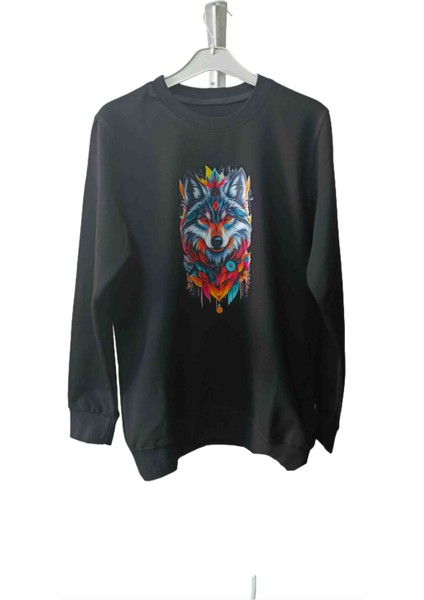 DÜKKAN07 Özel Tasarım Sweet Kazak Kurt Başlı Bay Bayan Için