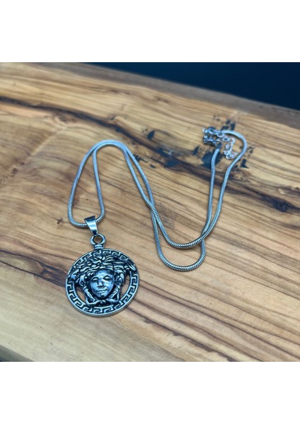 Medusa Gücü – 60 cm Çelik Zincirli Unisex Paslanmaz Çelik Özel Tasarım Kolye fiyatları