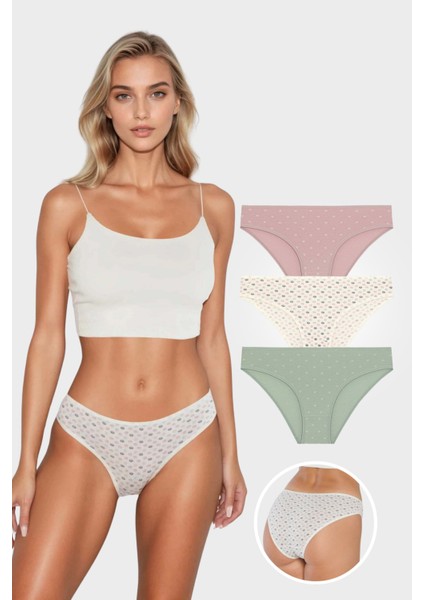 Berrak 11832 Standart 3'lü Bikini Rahat ve Şık Iç Giyim Modeli