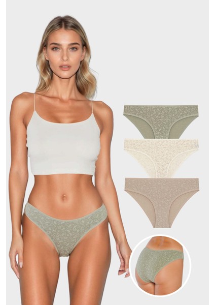 Berrak 11830 Standart 3'lü Bikini Rahat ve Şık Iç Giyim Modeli