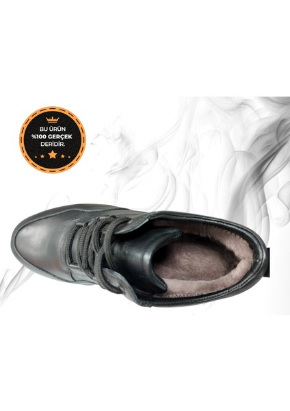 RM-100 Erkek Hakiki Deri Kürklü Ortopedik Kışlık Bot indirimleri