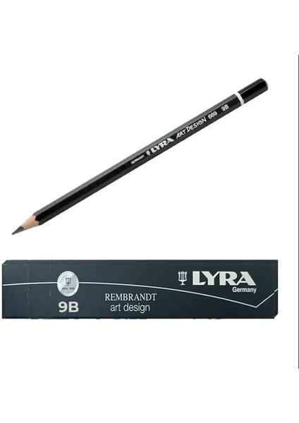 Lyra Rembrandt Art Design Dereceli Kurşun Kalem 9b 12'li Kutu