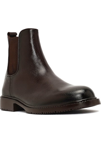 Erkek Kahverengi Deri Chelsea Bot 25WFD6020FT