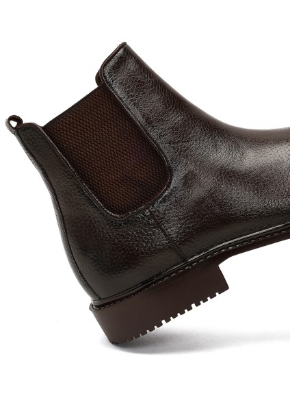 Erkek Kahverengi Deri Chelsea Bot 25WFD6020FT