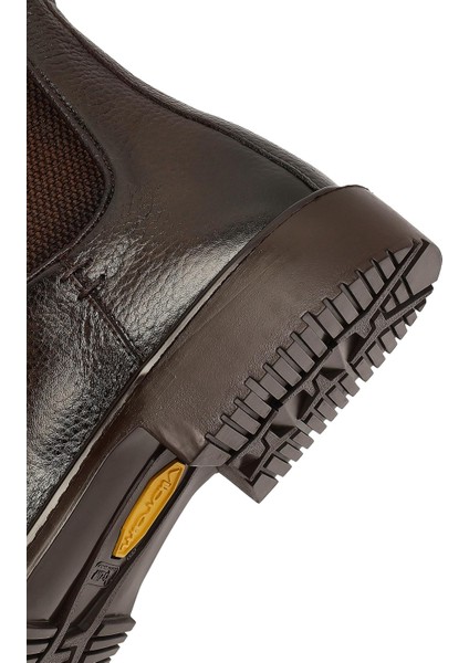 Erkek Kahverengi Deri Chelsea Bot 25WFD6020FT