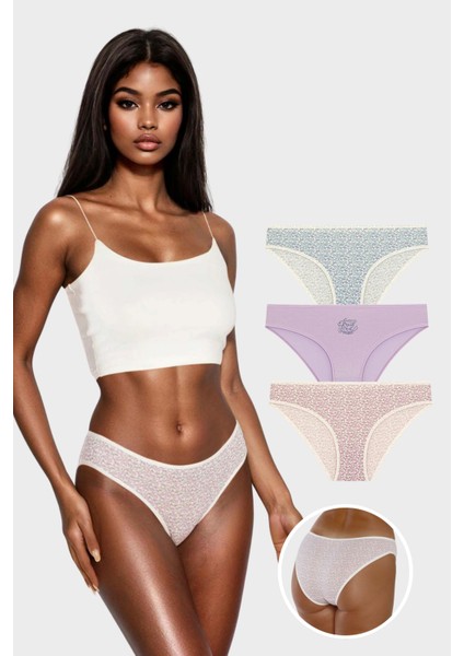 Berrak 11844 Standart 3'lü Bikini Rahat ve Şık Iç Giyim Modeli