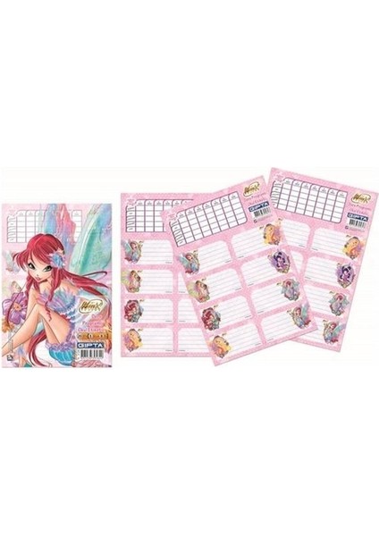 Winx Etiket Ders Programlı 3 Yaprak