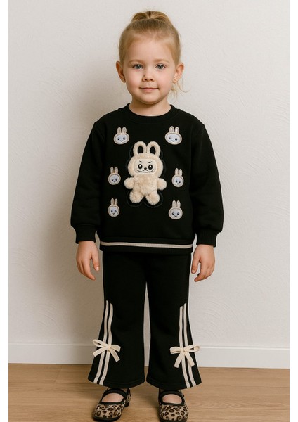 Laura Baby Labubu (Çıkarılabilir) Peluşlu Kız Çocuk Alt Üst Takım