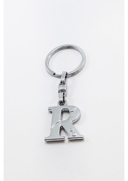 Gümüş Renkli Metal R Harfi Anahtarlık / Harfli Çanta Süsü fırsatları