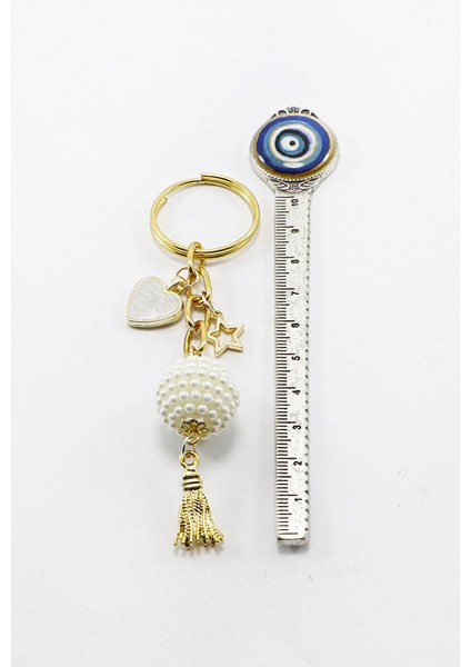 Incili Böğürtlen Boncuk Kalpli Salkım Anahtarlık, Hediyelik Çanta Süsü indirimleri