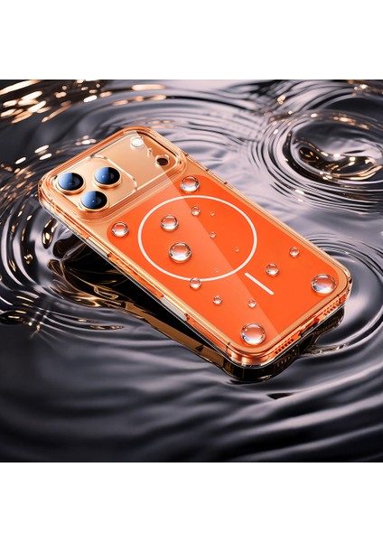 Apple iPhone 17 Pro Max Kılıf Zore M-Safe Şarj Özellikli Şeffaf Kamera Kontrol Butonlu Lugano Kapak indirimleri