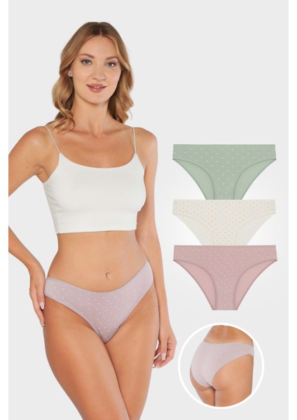 Berrak 11838 Standart 3'lü Bikini Rahat ve Şık Iç Giyim Modeli