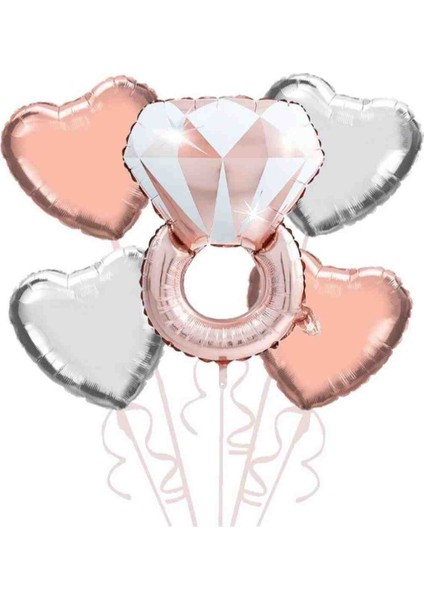 Bride To Be Seti Yüzük Takım Folyo 5'li Set