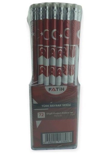 Fatih Kurşun Kalem Türkiye Silgili - 72'li Paket