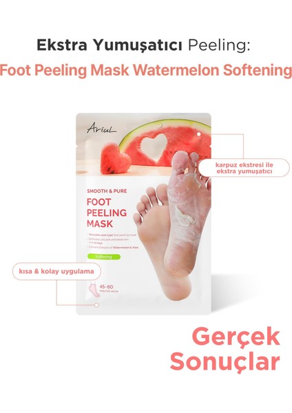 Smooth & Pure Softening Foot Peeling Mask Sheet - Çorap Tipi Deri Yumuşatan Ayak Peeling Maskesi