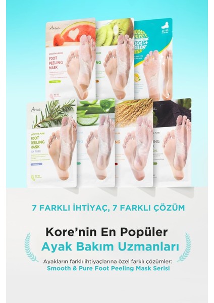 Smooth & Pure Softening Foot Peeling Mask Sheet - Çorap Tipi Deri Yumuşatan Ayak Peeling Maskesi
