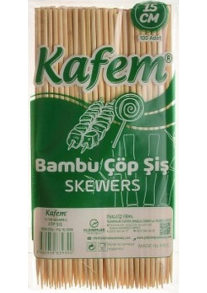15 cm Bambu Çöp Şiş 100'LÜ