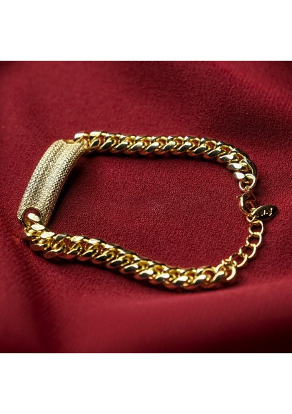 Taşlı Plaka Zincir Bileklik fiyatları