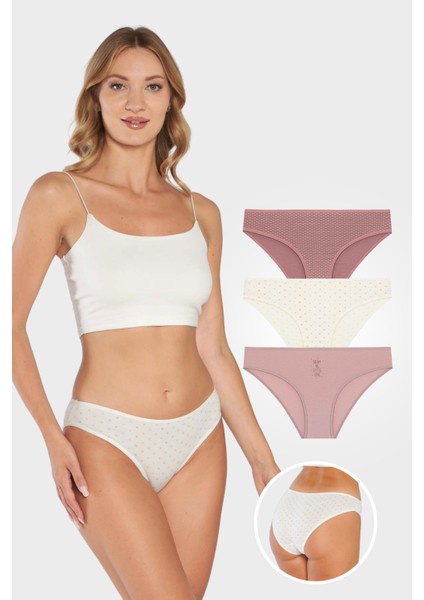 Berrak 11846 Standart 3'lü Bikini Rahat ve Şık Iç Giyim Modeli