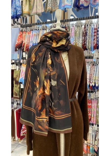 Rüya Bahçesi Desenli Şal Kahverengi fiyatları