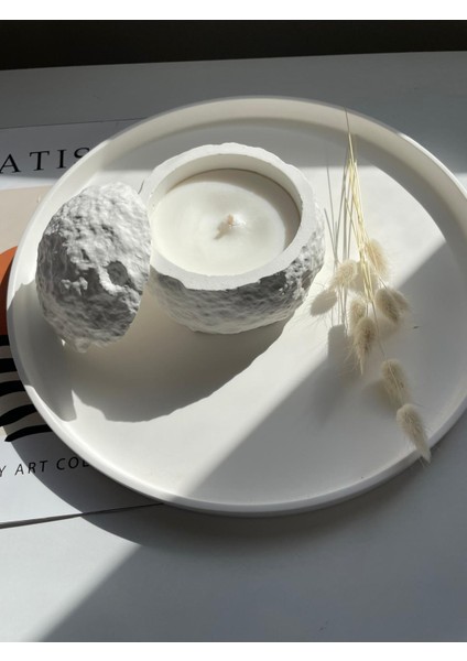 Ay- Krater Dokulu Kapaklı Doğal Soya Wax Mum modelleri