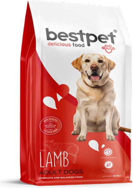Sepetim Bestpet 15 kg Yetişkin Köpekler Için Kuzu Etli Kuru Mama