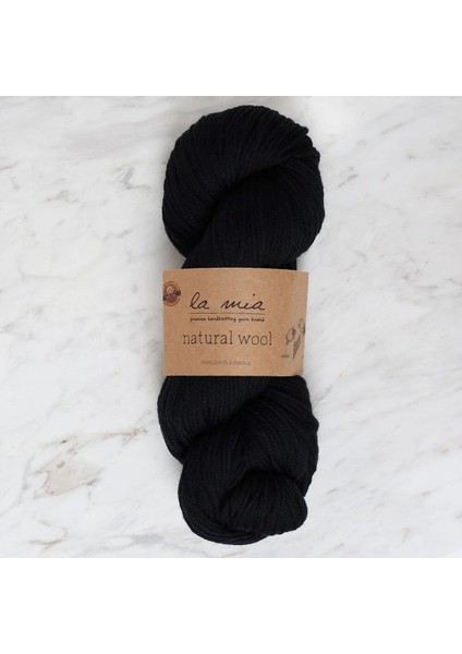 La Mia Natural Wool Siyah El Örgü Ipi - L815 - 34398