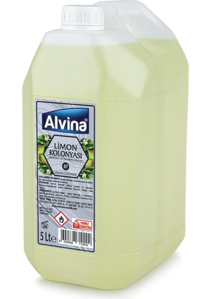 Alvina 80 Derece Limon Kolonyası 5000 ml