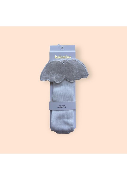 Çorap Dizaltı Krem Melek Kanatlı fiyatları