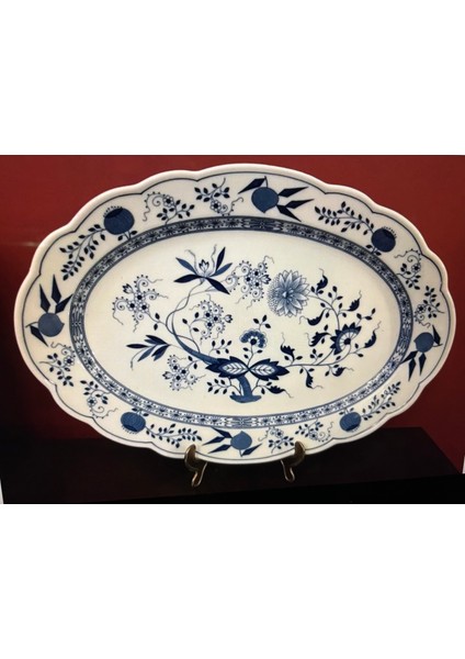 Alman Hutschenreuther Porselen Dekoratif Veya Sunum Tabağı 43 cm 30,5 cm fırsatları