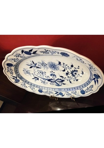 Alman Hutschenreuther Porselen Dekoratif Veya Sunum Tabağı 43 cm 30,5 cm indirimleri